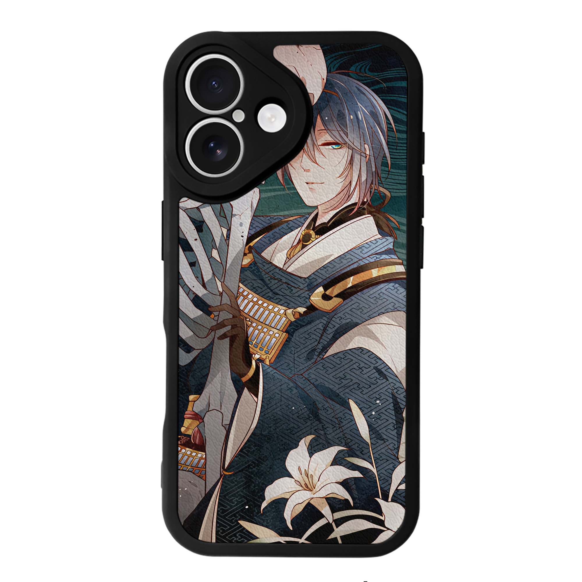 （画像用） 刀剣乱舞 Touken Ranbu 【iPhone 16シリーズ対応】シリコンスマホケース（レザー調） 材質：シリコン